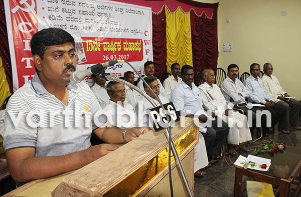 ನೋಟು ರದ್ಧತಿಯಿಂದ 35ಲಕ್ಷ ಕಟ್ಟಡ ಕಾರ್ಮಿಕರಿಗೆ ಉದ್ಯೋಗ ಇಲ್ಲ: ಮಹಾಂತೇಶ